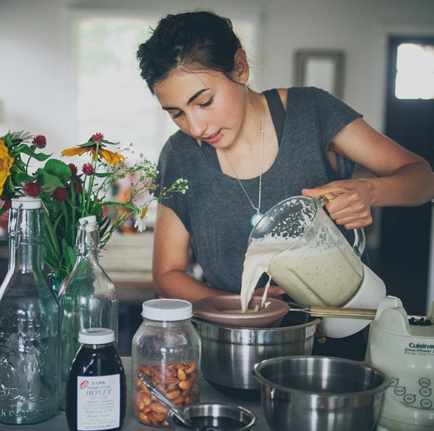 Cinnamon Basil Almond Milk + 'Raw Nut Milk' Interview