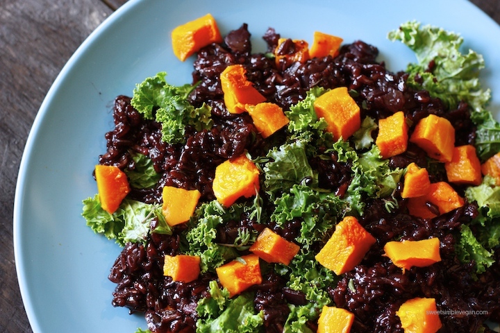 3Herbed Black Rice With Kale and Butternut Squash