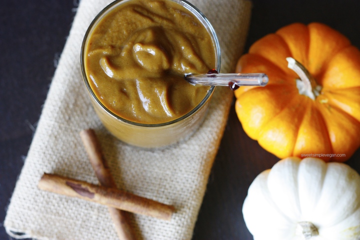 Thick Chocolate Pumpkin Pie Smoothie (gf, low-fat )