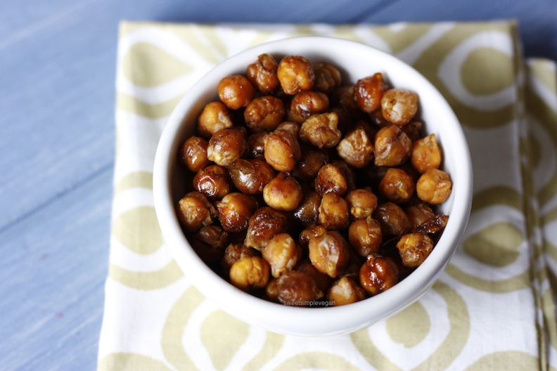 Cinnamon Sugar Roasted Chickpeas