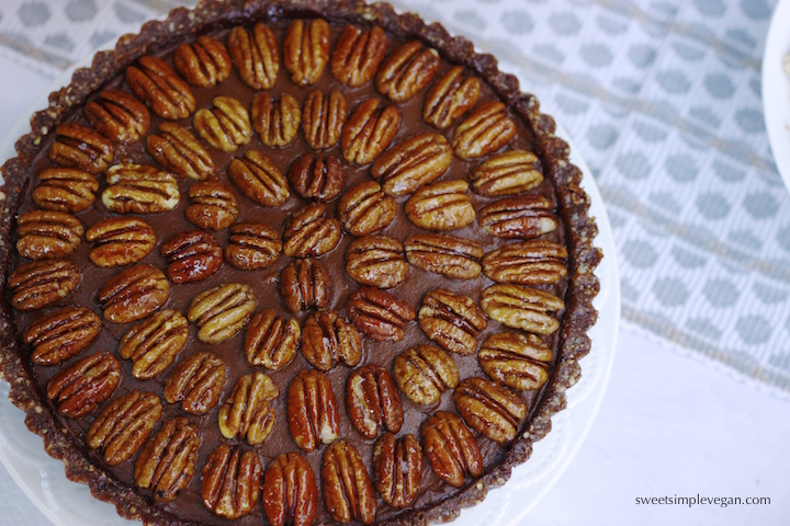 Sweet Potato Chocolate Mousse Pecan Tart