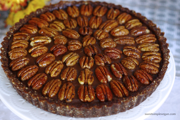 Sweet Potato Chocolate Mousse Pecan Tart