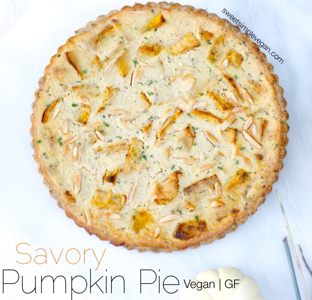 Vegan Savory Pumpkin Pie (gf)