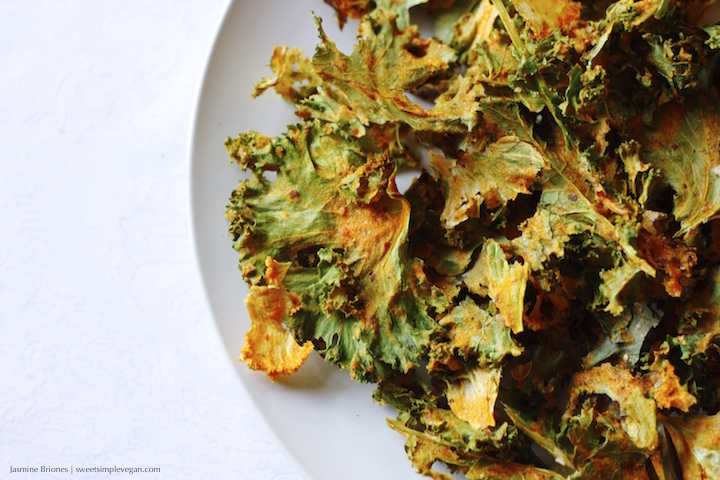 Sweet Persimmon Kale Chips (hclf, raw)